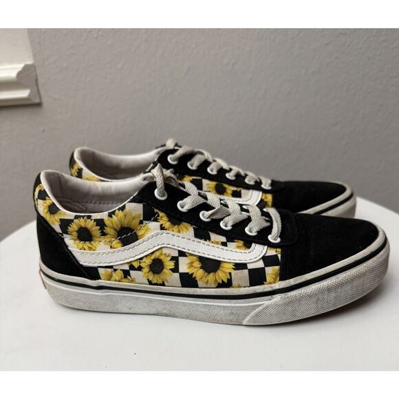 Vans Old Skool Low Sunflower Kids Youth Size 3‎ VGUC - Picture 1 of 6